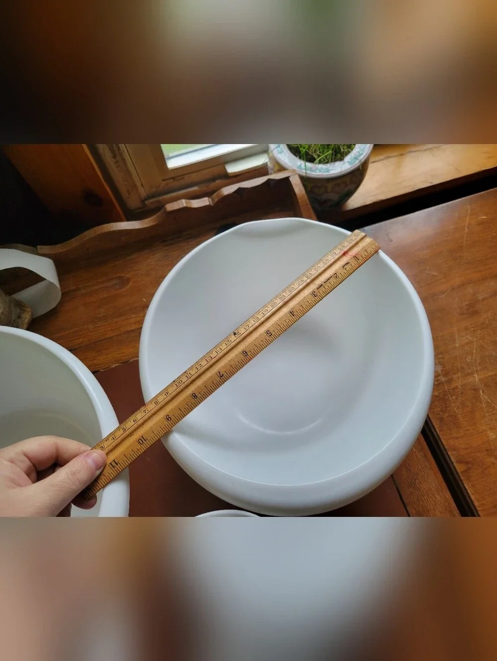 3 White Nesting Mixing Bowls Made In USA